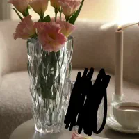 گلدان کریستال ناخمن آلمان مدل کوارتز سایز بزرگ.