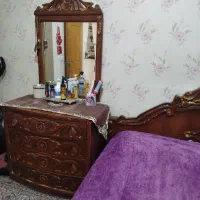 آینه و میز آرایش چوب دست ساز راش