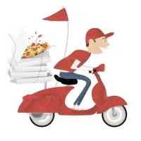 پیک موتوری تهیه غذا