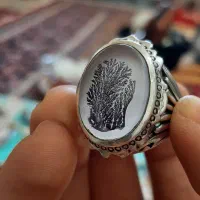 انگشتر شجر نقره خالص فوق‌کلکسیونی بدون خط‌وخش