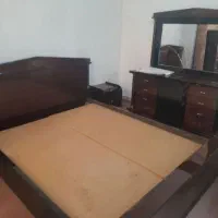تخت چوبی دونفره با دراور