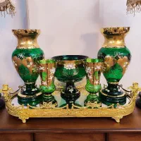 اگرمن اصل چک بوهمیا رنگ سبز زمردی کمیاب