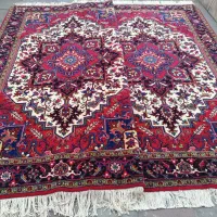 فرش هریس جفت ۶ متری دستباف نو بافت ریز تاجری