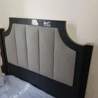 تخت تک نفره مشکی طوسی