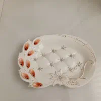 ظرف چینی نگین دار گل برجسته