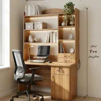 میز تحریر کتابخانه دار مدل اطلس ۱۲۰ در ۶۵