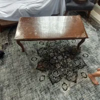 میزعسلی جلومبلی رنگ قهوه ای جنس چوب