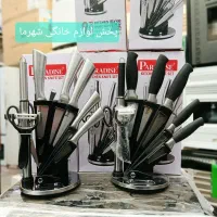 سرویس کارد چاقو پارادایس استیل ضد زنگ 9پارچه ساطور