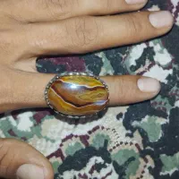 2عدد انگشتر عقیق سلیمانی و یمنی