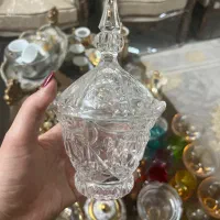 قندون کریستال و ظرف مسافرتی و نمکدان