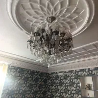 یک عددلوستر برنز 8شاخه 2 طوقه ملائکه
