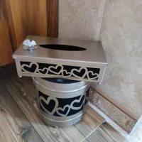 جا دستمالی و سطل