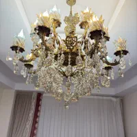 لوستر برنزی ۸ شاخه ۱۶ شعله