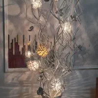 گلدان تزئینی چراغ دار