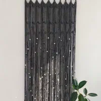 پرده مکرومه بافی شیکم