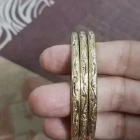 النگو دستبندی ۳ عدد نونو آبکاری طلا رنگ ثابت