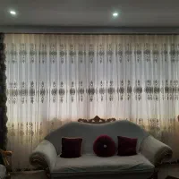 پرده پذیرایی سفید