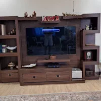 میز تی وی روم متحرک  ۱۰۰ اینچ به همراه دکوری