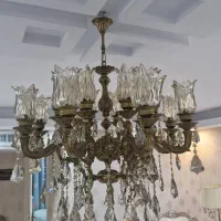 لوستر ۸ شاخه ۱۶ شعله با دیوارکوب