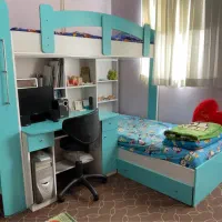 تخت کودک و نوجوان دو طبقه ترکیه ای
