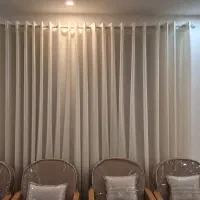 پرده شاین دار نونو با میل پرده