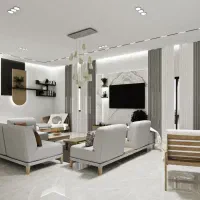اجرای طراحی داخلی همراه با طراحی سه بعدی