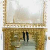 اینه شمعدان گنجه ساعت دار کنارسالنی