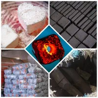 زغال فشرده چینی، حبه ای چوبی بدون واسطه