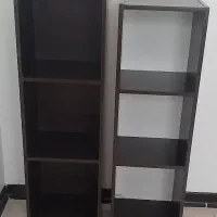 دو عدد کتابخانه سه طبقه نو و دراور سه کشو