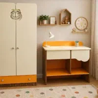 ست کمد و میز تحریر کودک و نوجوان ساحل چوب
