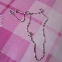 زنجیر نقره باگوشواره نقره