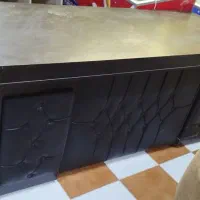 میز اداری دو تیکه به صورت ال در حد نو قیمت حراج