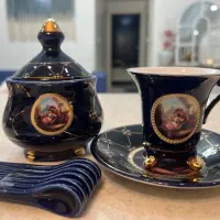 سرویس قهوه خوری سورمه ای