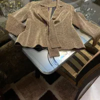 کت لمه طلایی سایز۳۸لایه کشی شده مزون دوز