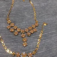 ست دستبند و گردن بند رنگ ثابت استیل