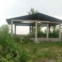1280 متر زمین با پروانه ساخت و یک ویلایی نیمه کاره
