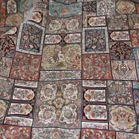 فرش ۱۲متری ماشینی نو کاشان طرح خشتی