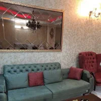 آینه دکوراتیو طلایی دیواری  لوزی سالم
