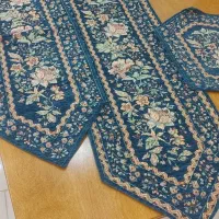 ترمه ابریشم هاشمی یزد ۵ تیکه و ۲ کوسن آکبند