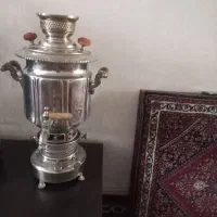 سماور قدیمی برنجی در حد نو سالم