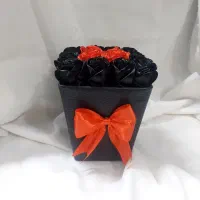 گل های روبانی در سبد ، باکس، دسته گل