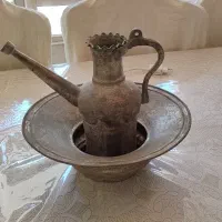 آفتابه لگن مسی عتیقه