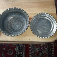 تاس مسی با سینی زیرش دفتین قالی