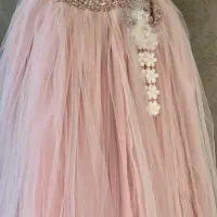 لباس مجلسی دخترانه پرنسسی نو سایز ۹ تا ۱۱ سال