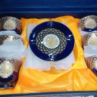فنجان نعلبکی سرمه ای