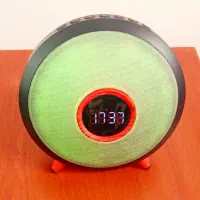 اسپیکر و ساعت رومیزی مدل Desktop cloth sound box