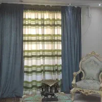 پرده کتان مخمل شاتن