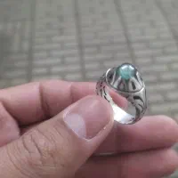 انگشتر زمرد نقره
