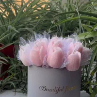 گل شمع باکس رز لاکچری