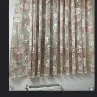 پرده اطاق خواب شیک و زیبا بامیل پرده